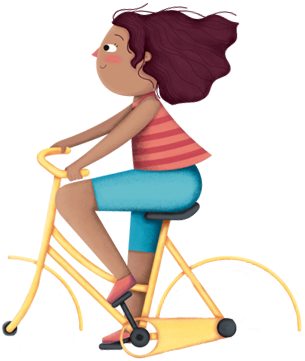 Girl Cycling